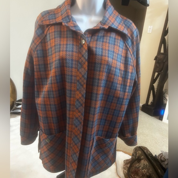 Vintage 1970’s Jacket in Blue and Orange - Picture 1 of 3